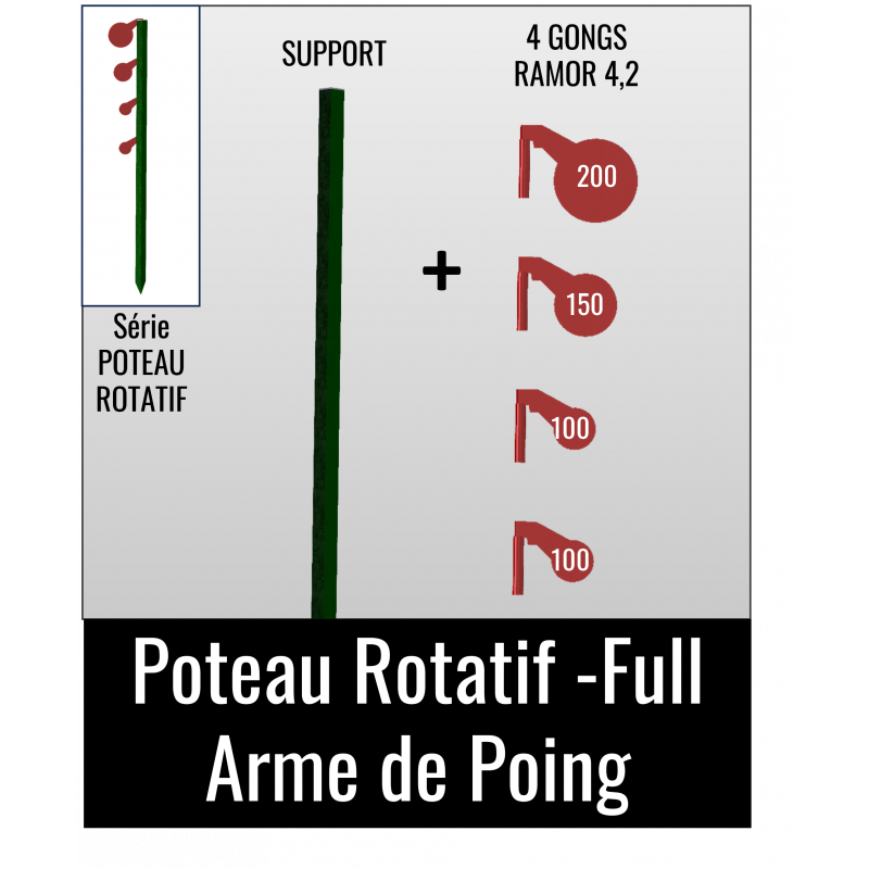 Kit Poteau Rotatif -Full - Arme de Poing