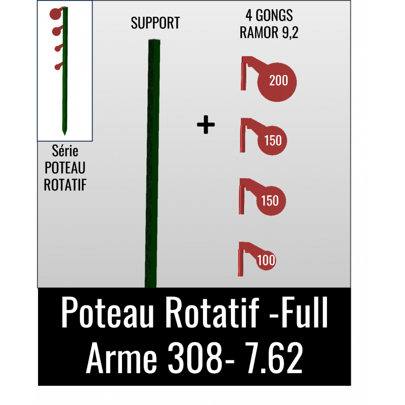 Kit Poteau Rotatif -Full - Arme 308-7.62
