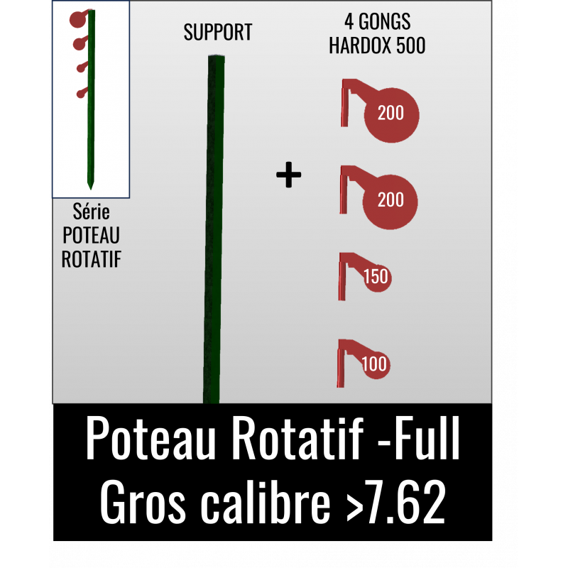 Kit Poteau Rotatif -Full - Gros Calibre