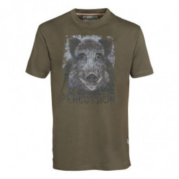 T-Shirt Sérigraphié Chasse - Percussion